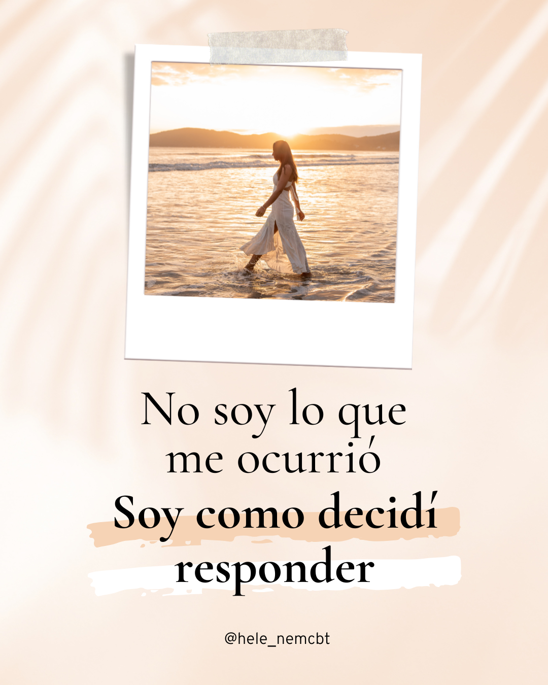 Post de Instagram Frase Psicologia Sencillo Pastel